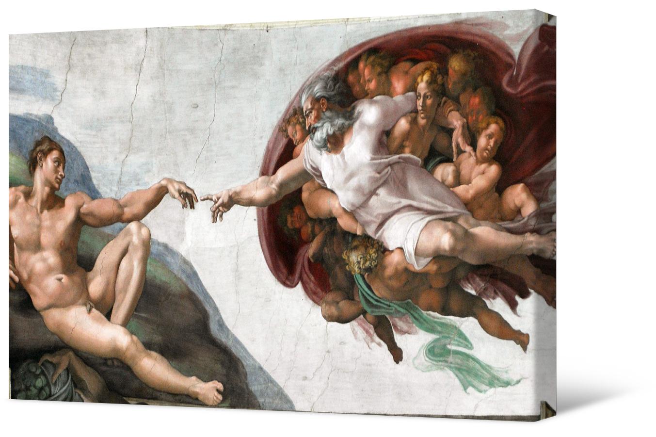 Картинка Микеланджело - Сотворение Адама