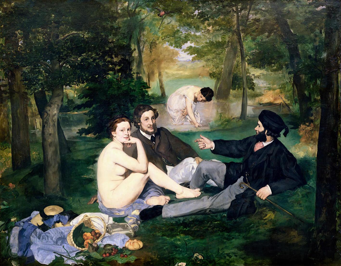 Paveikslėlis Edouard Manet – pusryčiai ant žolės 2