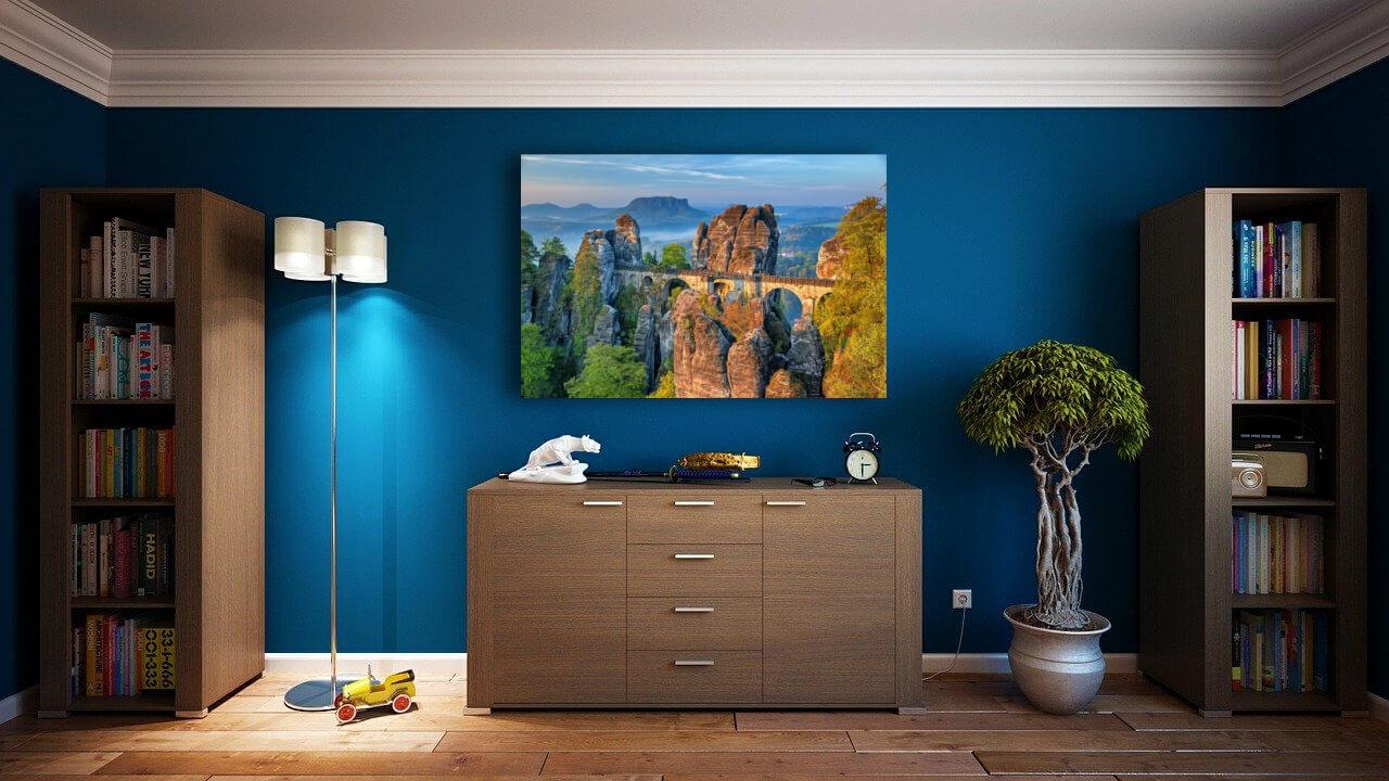 Picture Photo painting on canvas - Bastei 2