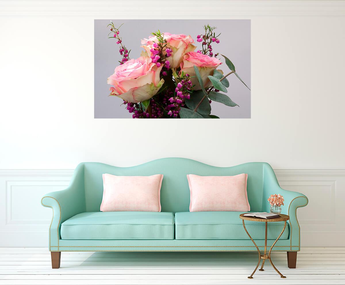 Obrazek Bukiet z różowymi różami 3