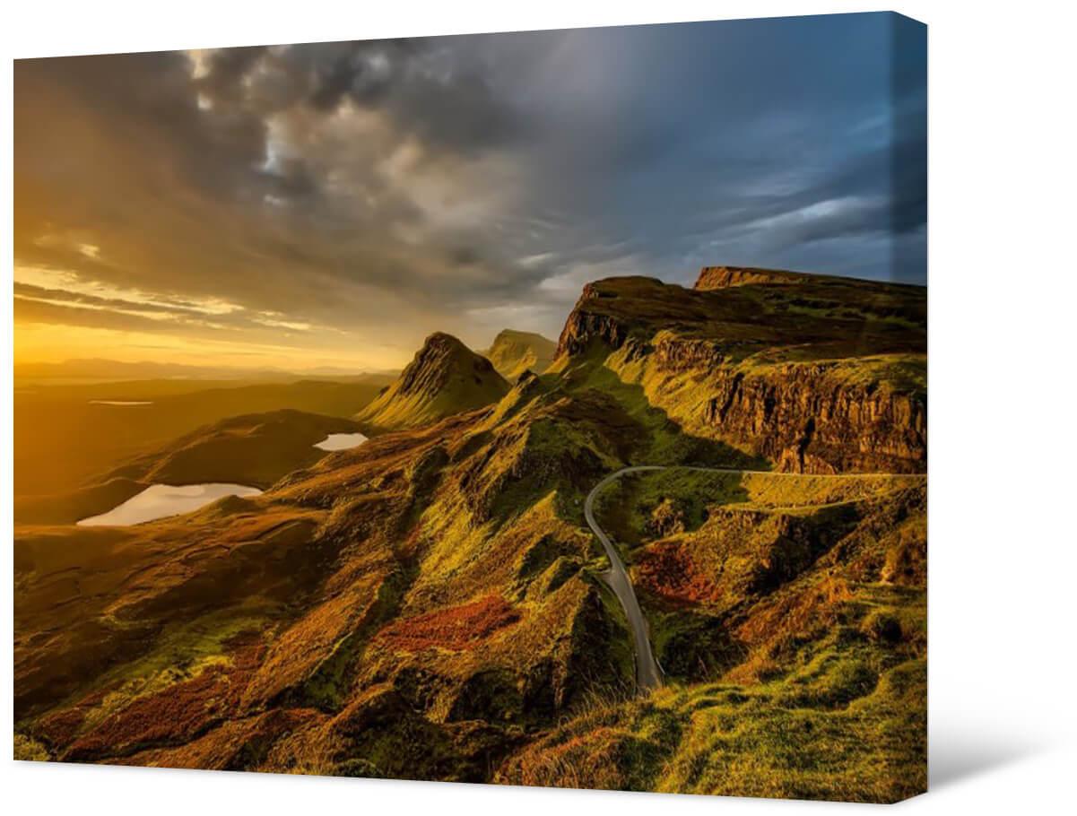 Picture Photo painting on canvas - Highlands of Scotland
