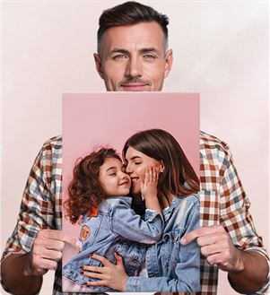 Spauda ant drobės 55x80 cm — dydžio demonstracija