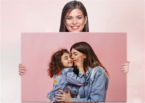 Spauda ant drobės 80x120 cm — dydžio demonstracija