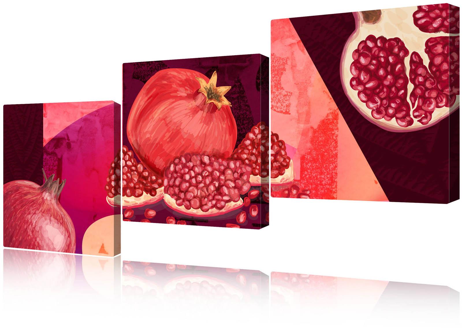 Modulares Bild - Granatapfelfrüchte