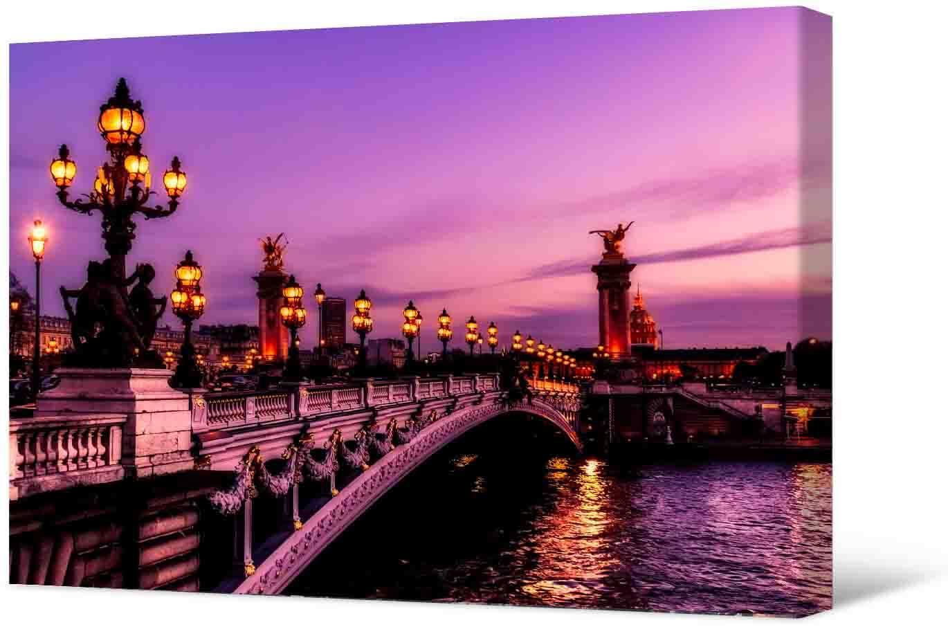 Bild Fotomalerei auf Leinwand - Herrlicher Abend in Paris