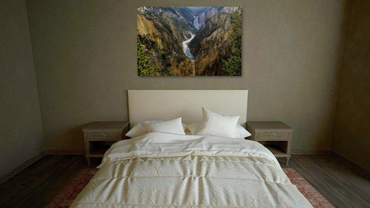 Photo painting on canvas - Yellowstone