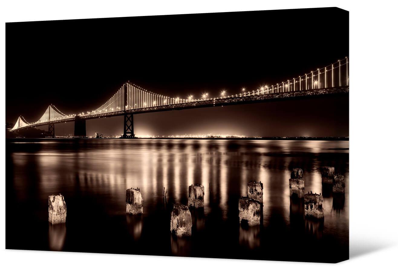 Obrazek Most Golden Gate w czerni i bieli