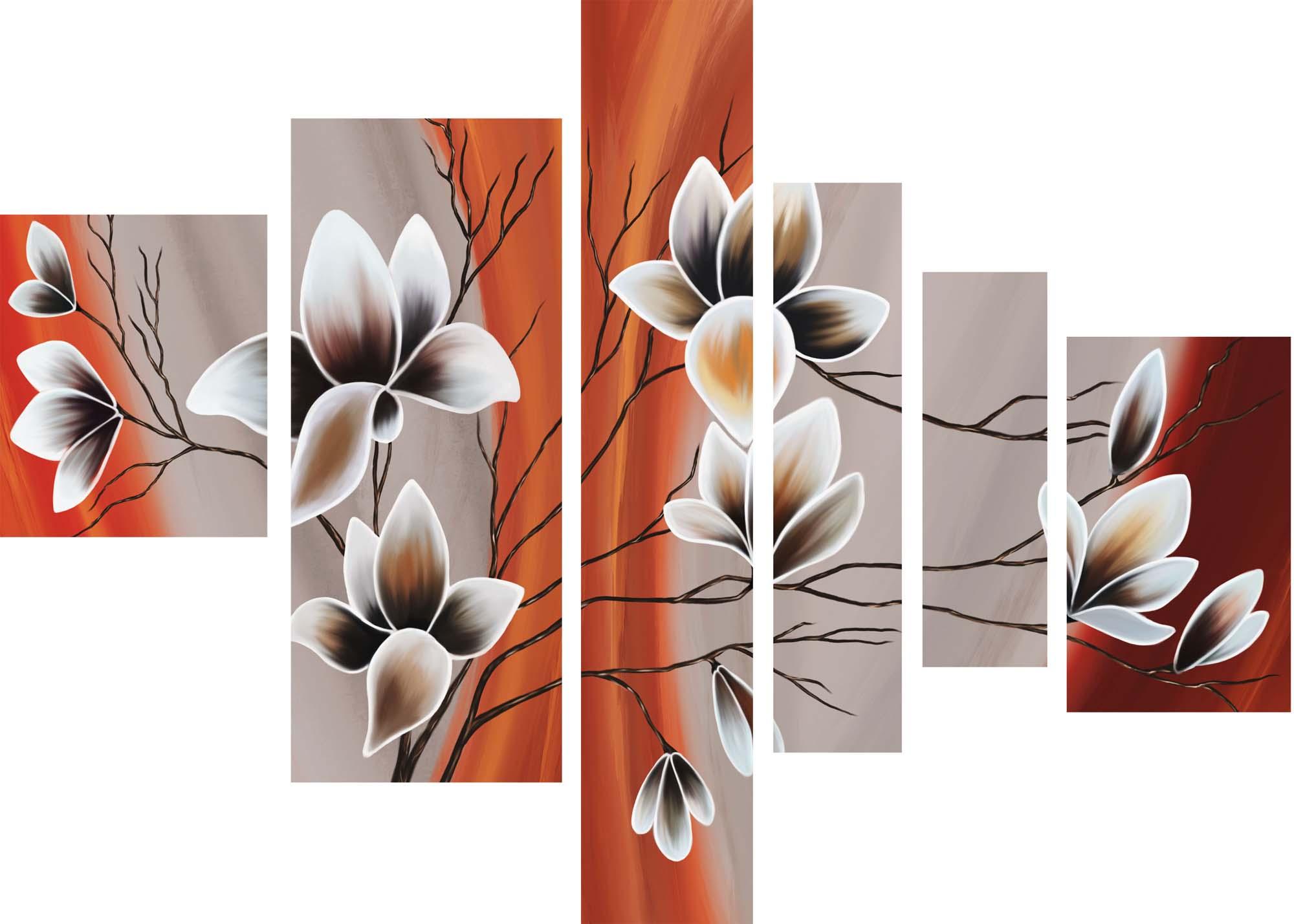 Bild Modulares Bild - zarte Blumen 3