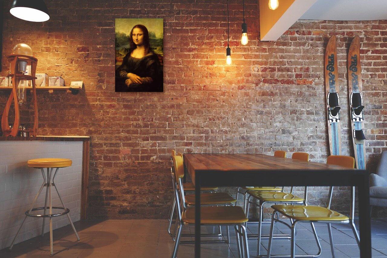 Photo painting on canvas - Mona Lisa