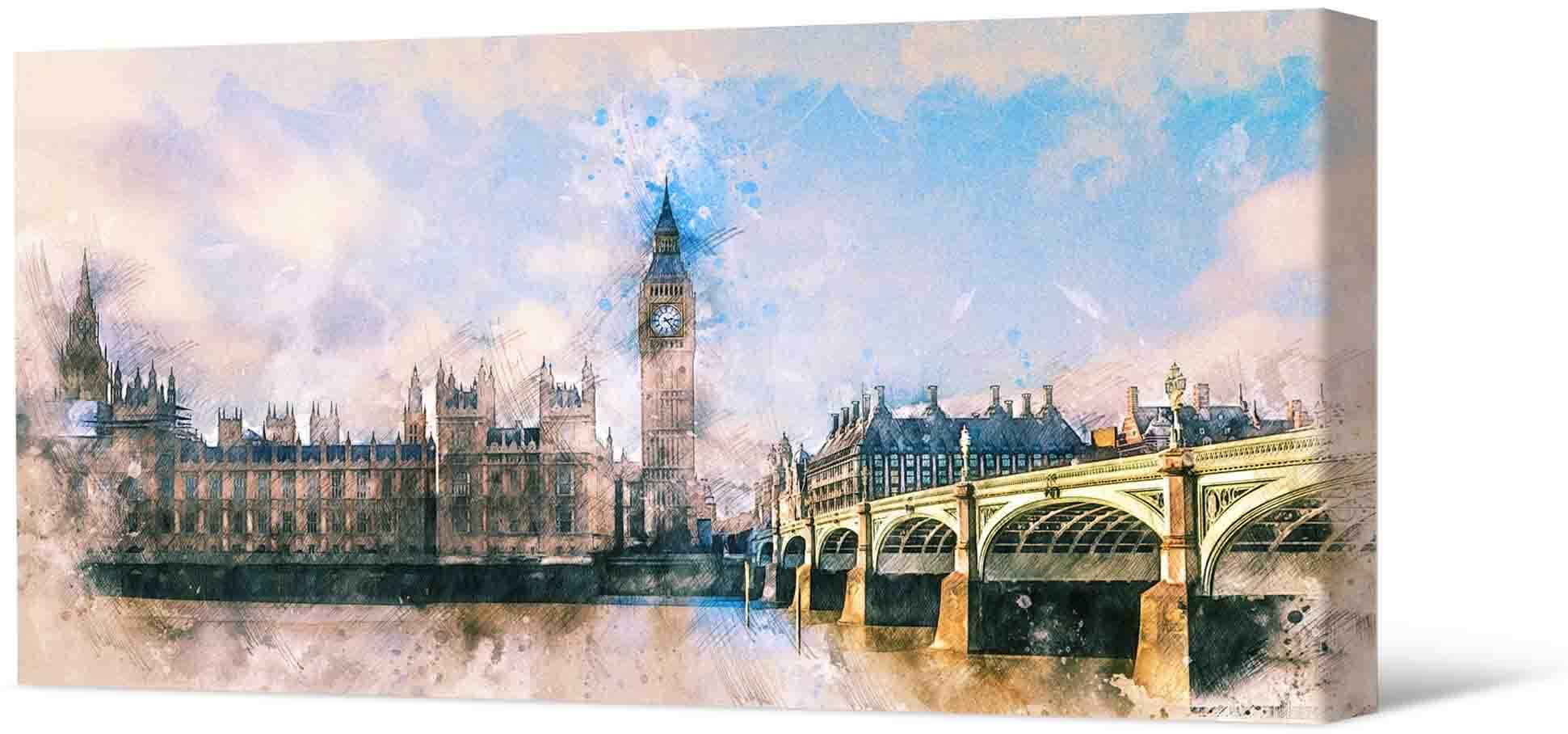Bild Fotomalerei auf Leinwand - Ansicht von Westminster