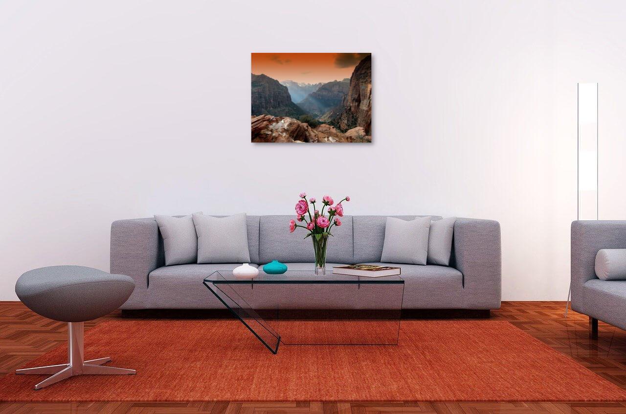 Photo painting on canvas - Zion