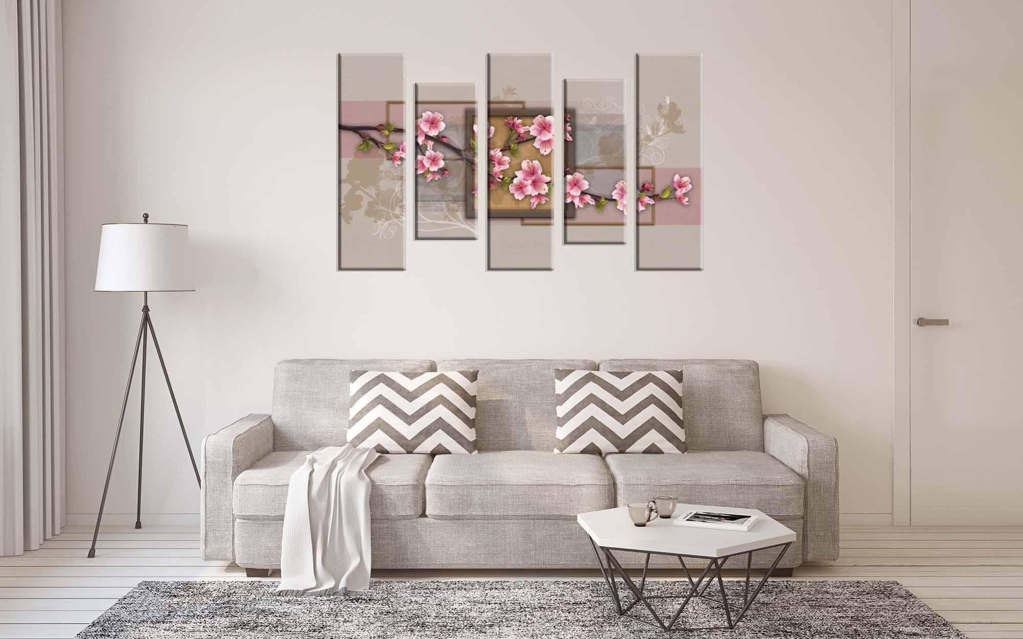 Modulares Bild - Kirschblüten