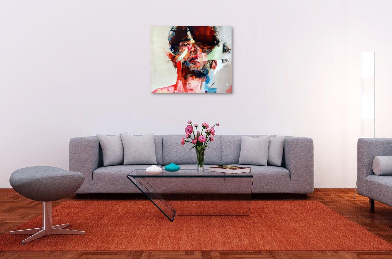 Photo painting on canvas - Chase with bewilderment