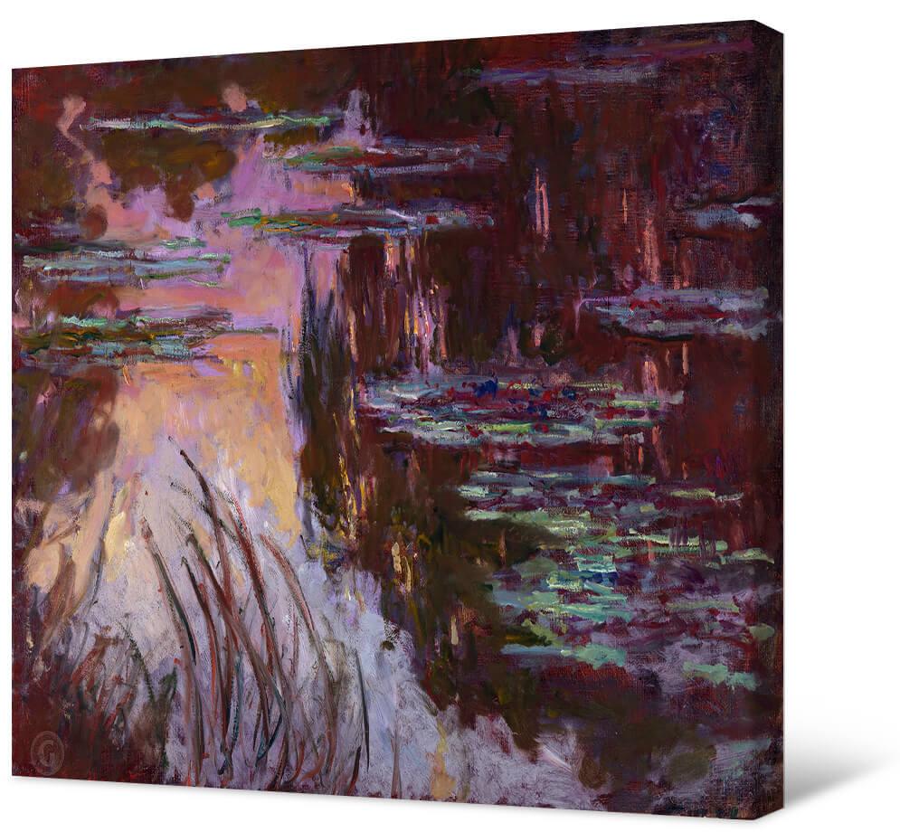 Claude Monet Seerosen, Sonnenuntergang