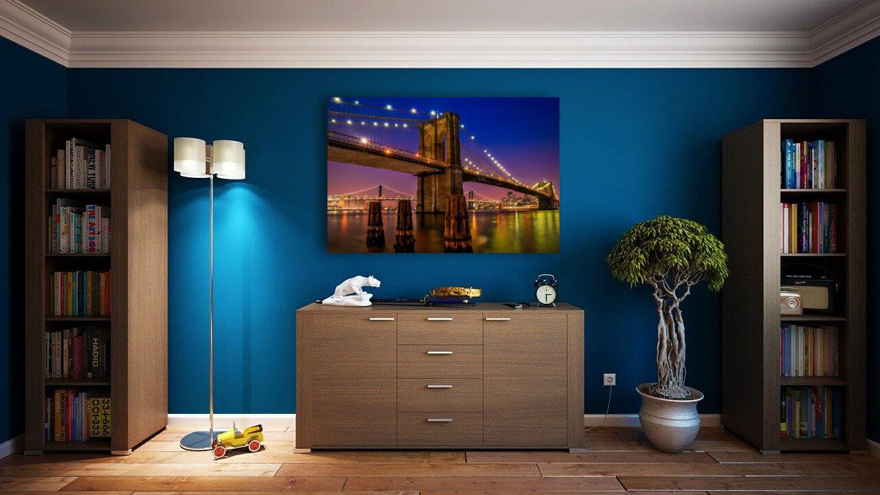 Photo painting on canvas - Brooklyn Bridge