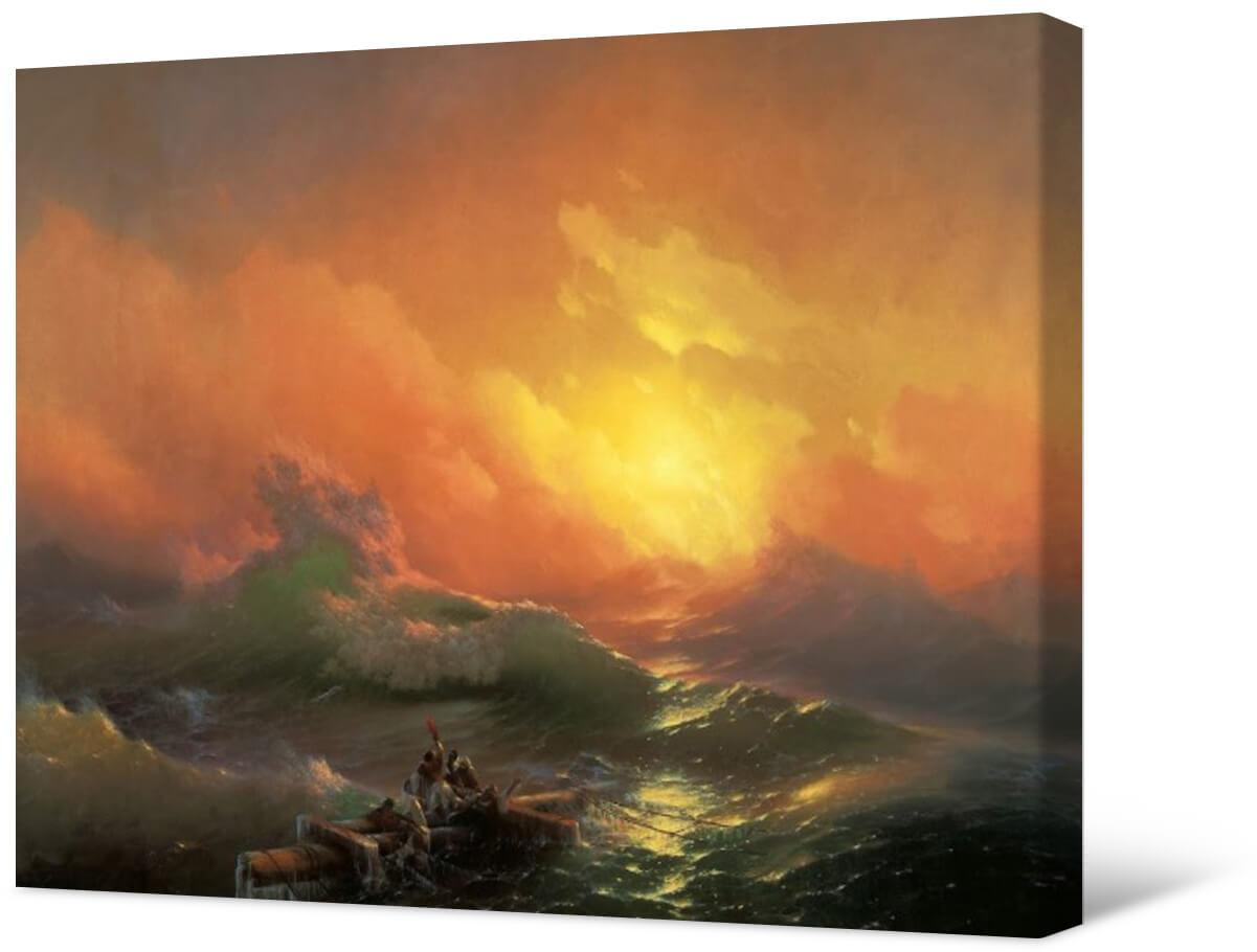 Photo painting on canvas - The Ninth Wave