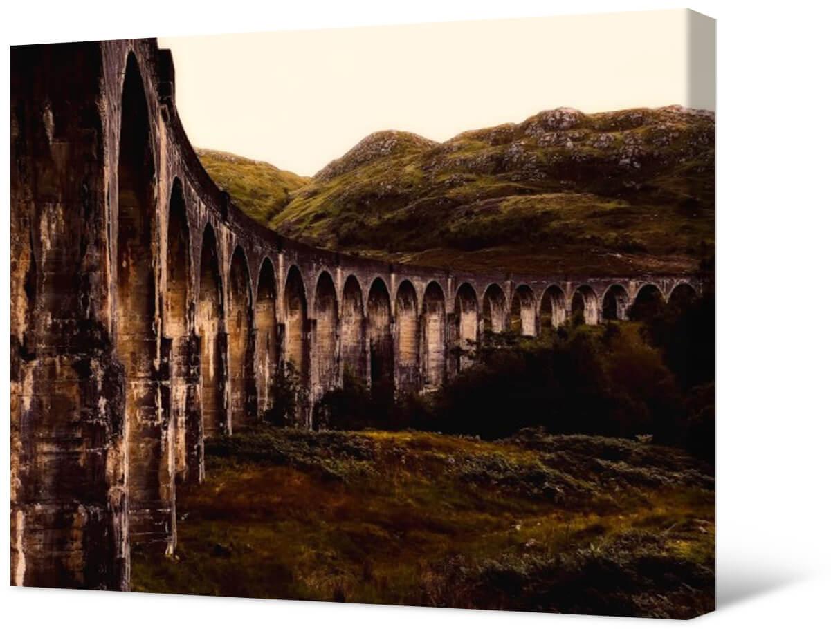 Photo painting on canvas - Glenfinnan Viaduct