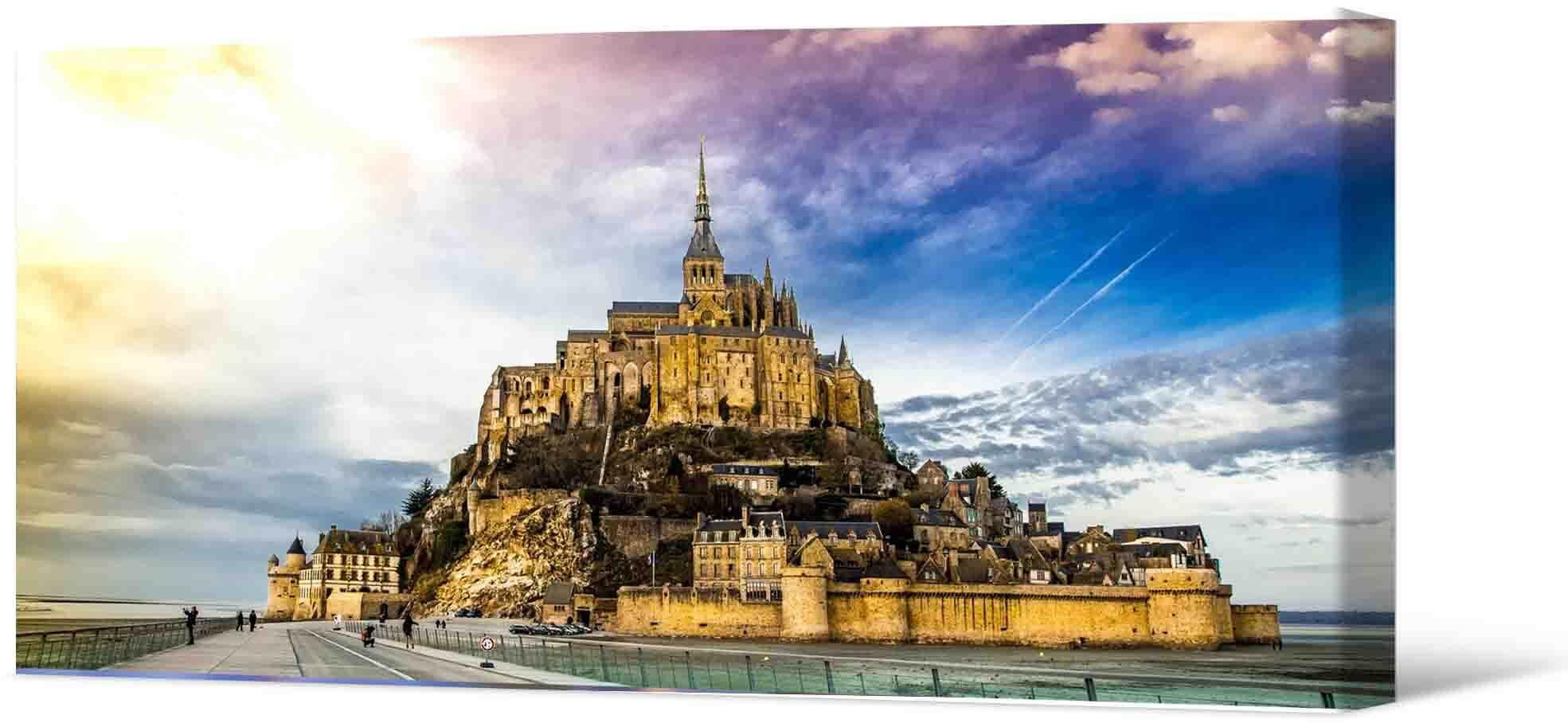 Paveikslėlis Nuotraukų tapyba ant drobės – gražus vaizdas į Mont Saint Michel