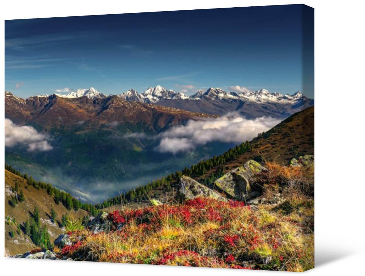 Bilde Foto glezna uz audekla - Alpu pasāža
