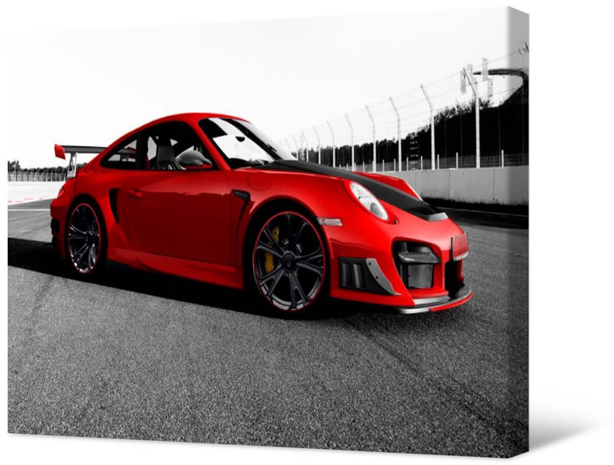 Czerwone Porsche