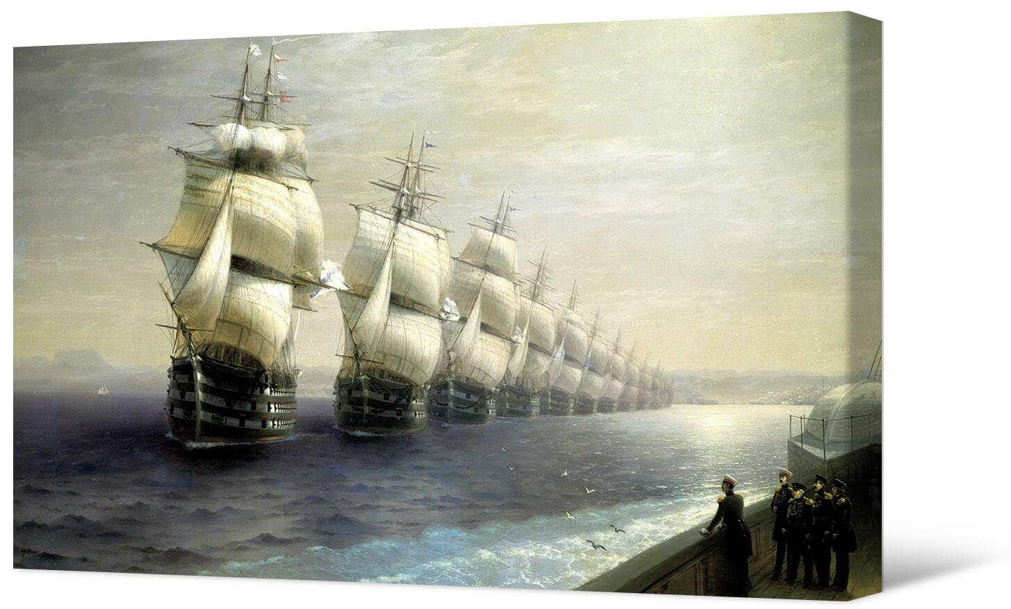 Ivans Aivazovskis - Melnās jūras flotes apskats 1849. gadā