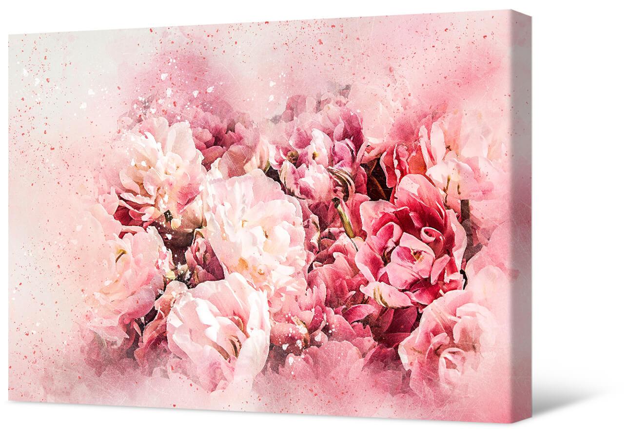 Obrazek Akwarela różowy bukiet