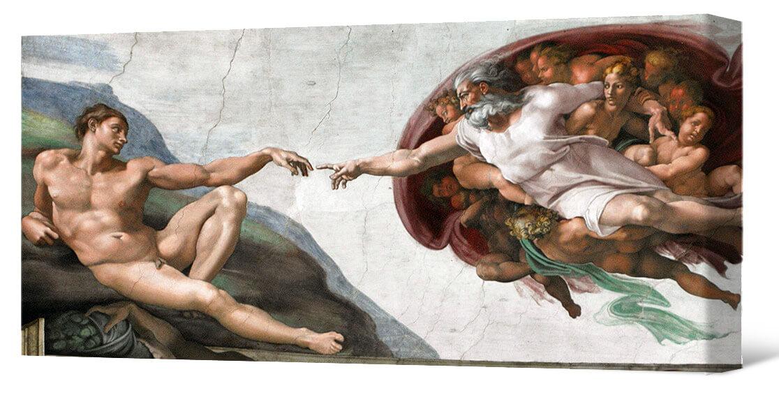 Reproduktionen - Die Erschaffung Adams von Michelangelo