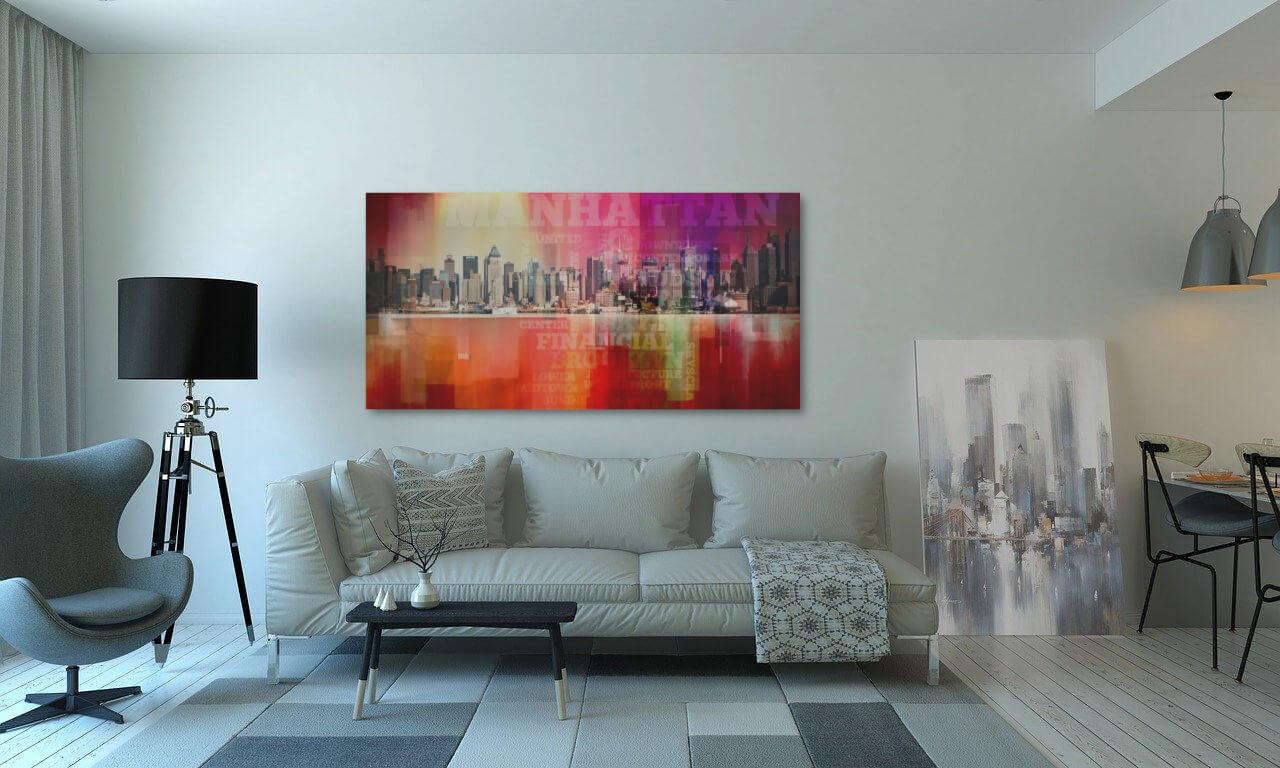 Foto glezna uz audekla - Manhetenā