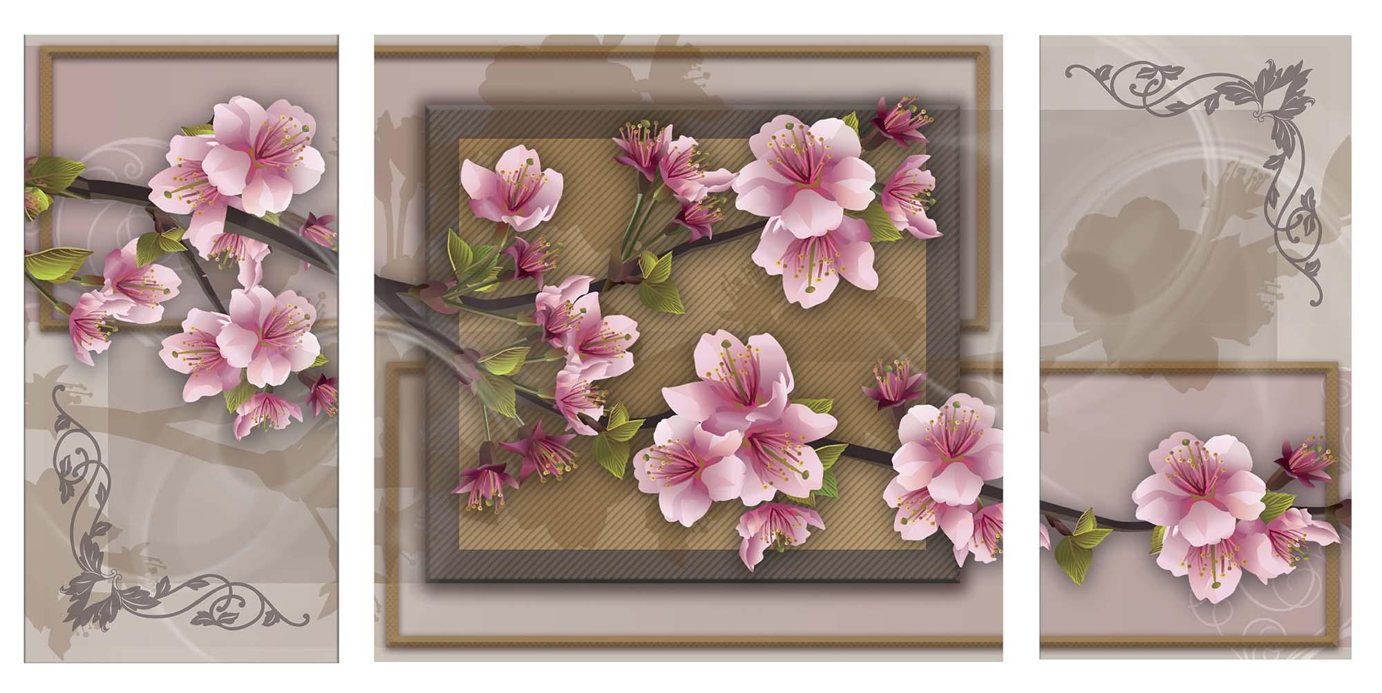 Bild Modulares Bild - Kirschblüten 3