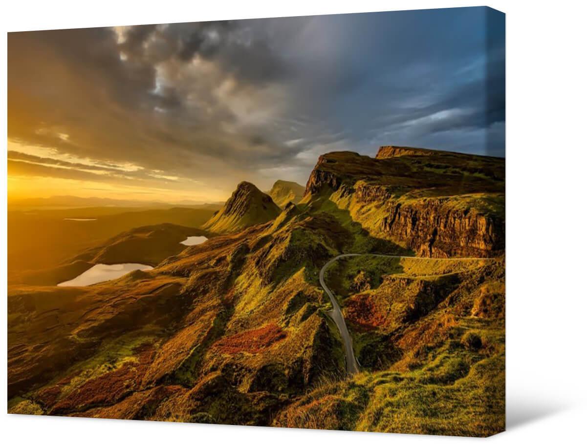 Photo painting on canvas - Highlands of Scotland