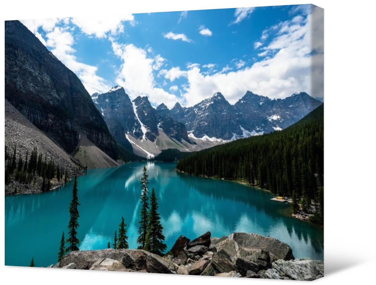 Picture Photo painting on canvas - Banff