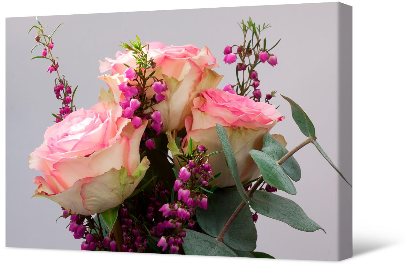 Obrazek Bukiet z różowymi różami