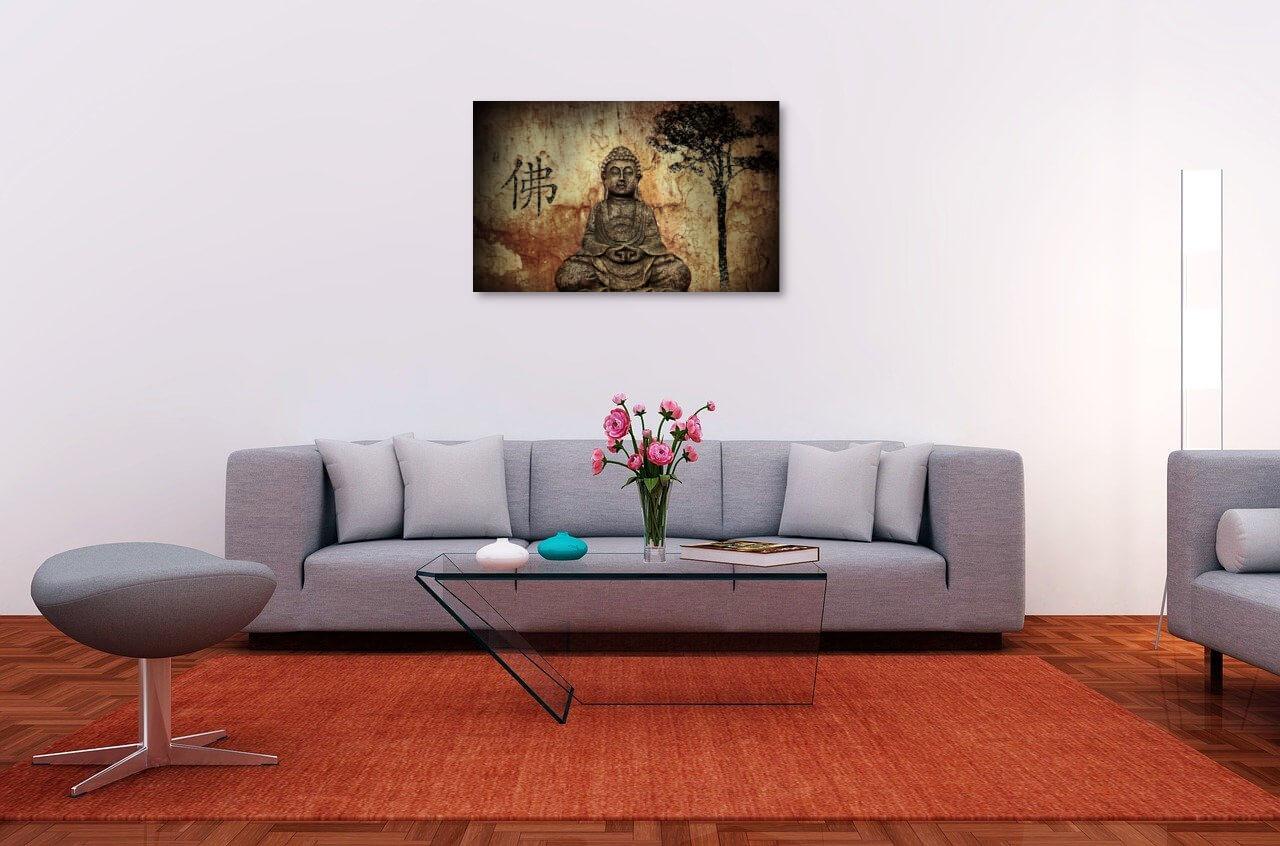 Fotomalerei auf Leinwand - Buddha