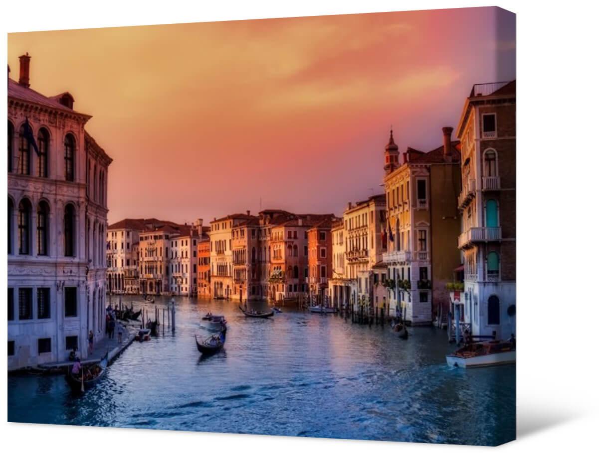 Paveikslėlis Nuotraukų tapyba ant drobės – Saulėlydis Venecijoje