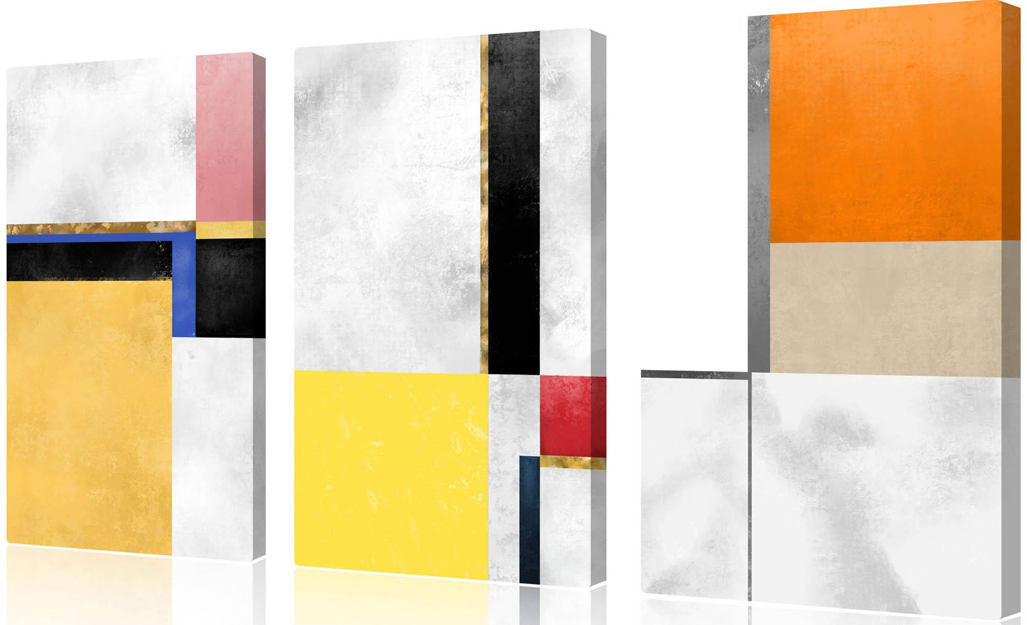 Pilt Модульная картина - разноцветные прямоугольники