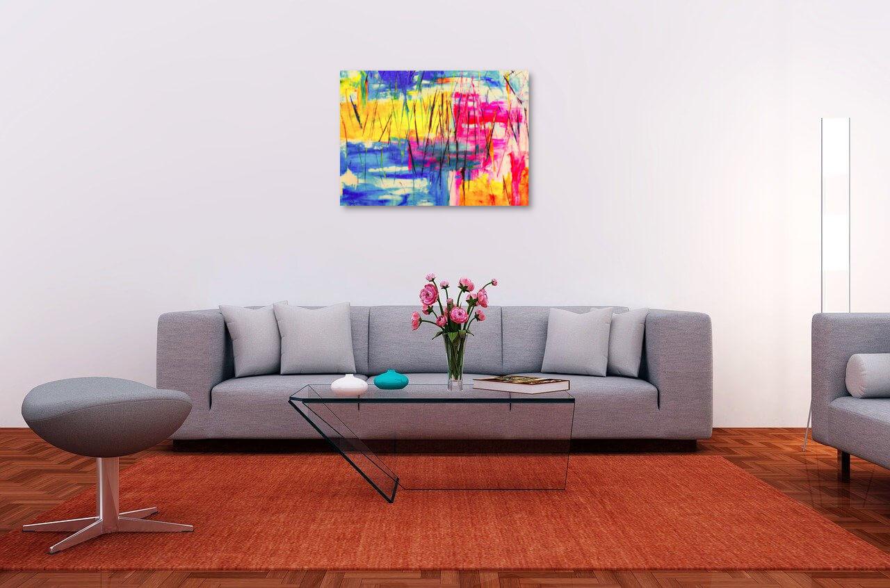 Photo painting on canvas - Abstract painting
